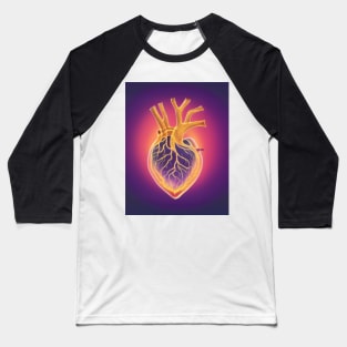 Abstract heart drawing Baseball T-Shirt